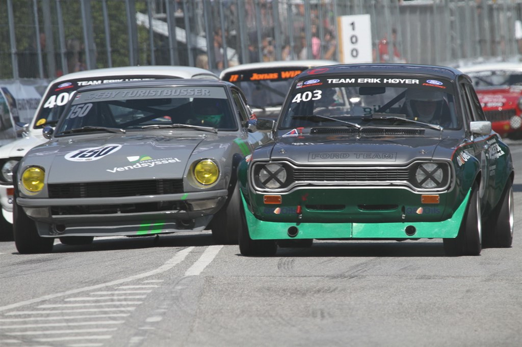 Starten er gået. Og der blev kørt TÆT.
(Foto: Motorsporten.dk)